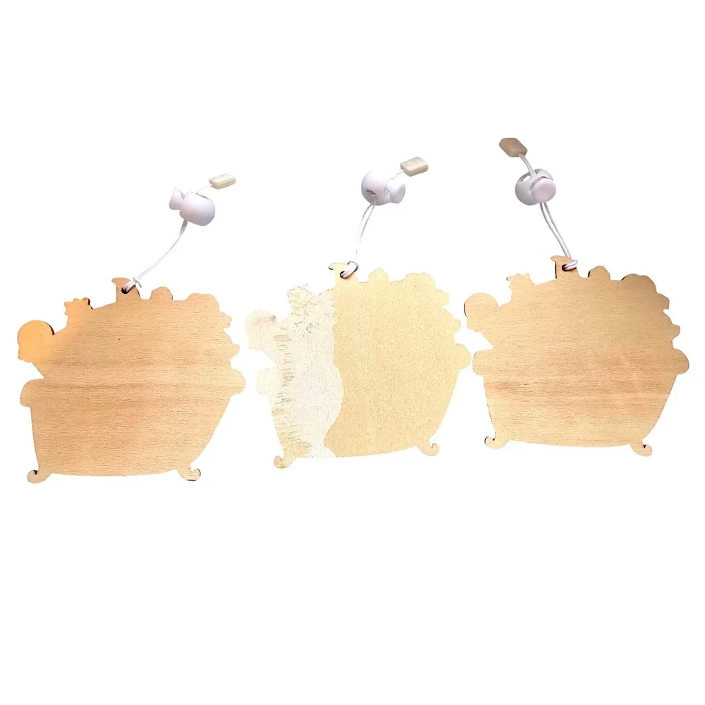 NWOT The Nightmare Before Christmas Ornaments Set of 6 Wooden‎ Ornaments